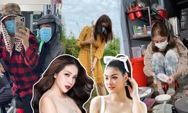 Sao Việt ở quê ăn Tết, bình dị khó nhận ra