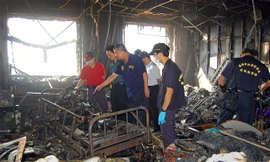 Đội điều tra đang tìm nguyên nhân vụ hỏa hoạn