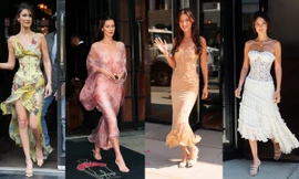 Bella Hadid giữ vững danh xưng "nữ thần vintage" với những outfit "cháy phố"
