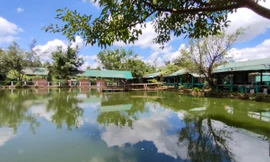 Quán câu cá Bảo Hân được xây dựng trên đất quy hoạch suối Hội Phú