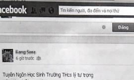 Tranh cãi việc nữ sinh bị đuổi học vì Facebook