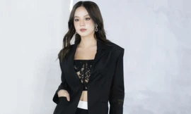 Hoa hậu Thanh Thủy, Á hậu Quỳnh Châu đọ catwalk khi làm giám khảo