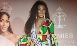 Váy dạ hội sến sẩm ở Hoa hậu Siêu quốc gia