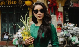 Phong cách hoa hậu, á hậu những ngày Tết