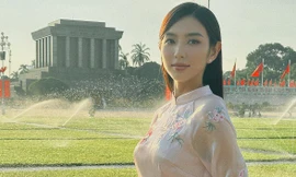 Dàn hoa, á hậu mặc áo dài trong kỳ nghỉ lễ Quốc khánh 