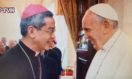 GM Giuse Nguyễn Năng với Đức thánh cha, Giáo hoàng Biển Đức Bênêđictô XVI 