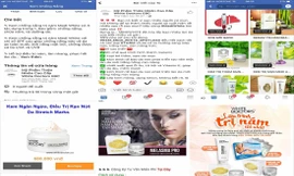 Tràn lan quảng cáo “nổ” mỹ phẩm như thuốc của White Doctors trên mạng xã hội và website của công ty 