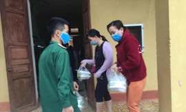 Hàng ngàn người được cơ sở cách ly ở Lạng Sơn lo ăn ở. Ảnh: Duy Chiến