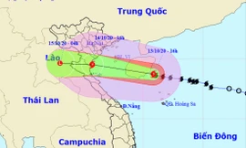 Dự kiến đường đi và khu vực đổ bộ của bão số 7