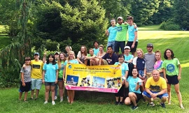 Các trại sinh trải nghiệm trại hè tại Mỹ. Ảnh: NVCC 