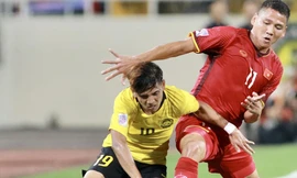 Chiến thắng 2-0 trước Malaysia ở lượt trận trước giúp ĐTVN vững tin trước trận đấu gặp chủ nhà Myanmar chiều tối nay. Ảnh: VSI