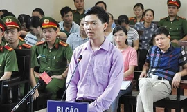 Bị can Hoàng Công Lương tại tòa tháng 5/2018