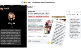 Các tin nhắn đối tượng cho vay dọa nạt con nợ để đòi tiền Ảnh do nhân vật cung cấp