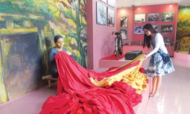 Hình tượng Bà mẹ vá cờ nữ anh hùng Nô Thị Diệm tại DTQGĐB Hiền Lương Bến Hải