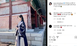Bức ảnh Kim So-hyun mặc Hanbok đăng lên tường trang Insagram cá nhân bị các cư dân mạng Trung Quốc vào tấn công