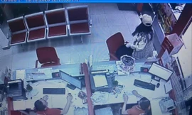 Toàn bộ vụ cướp được camera an ninh ghi lại