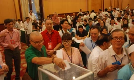 Bỏ phiếu bầu BCH Hội Nhà văn IX 