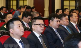 Các cán bộ quy hoạch Ủy viên Trung ương Đảng khóa XIII tham gia lớp bồi dưỡng kiến thức tại Hà Nội - Ảnh: TTXVN