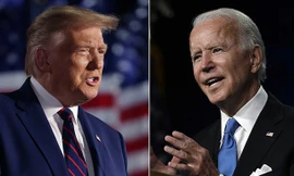 Tổng thống Mỹ Donald Trump (trái) và đối thủ Joe Biden. Ảnh: Getty Images