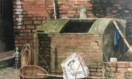 'Một vòng Việt Nam' qua tranh màu nước Hồng Quân