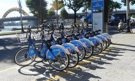 Các trạm xe đạp công cộng Đà Nẵng phơi nắng phơi mưa chờ khách