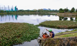 Cận cảnh hồ điều tiết ở Đà Nẵng được đầu tư hơn 17 tỷ đồng để nạo vét