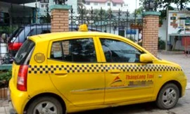 Cướp xe taxi, đâm vào cột điện