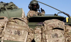 Binh sĩ Mỹ đang trên đường hành quân từ Đức đến căn cứ đóng tại Ba Lan