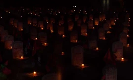 Thí sinh Hoa hậu Việt Nam thắp sáng 11.000 'trái tim hồng'