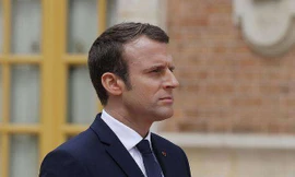 Tổng thống Macron hối thúc thành lập quân đội chung châu Âu. Ảnh: AP