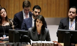 Đại sứ Mỹ tại Liên hợp quốc Nikki Haley. (Nguồn: THX/TTXVN)