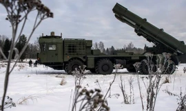 Hệ thống tên lửa Tornado-S MLRS, một trong những loại vũ khí mới sẽ được chuyển giao cho Quân đội Nga