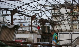 Quang cảnh còn lại sau khi cơn bão quét qua Cuba