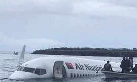Chiếc Boeing 737 thuộc hãng hàng không Air Niugini.