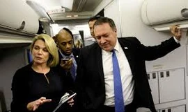 Bà Heather Nauert (trái), ứng viên đại sứ Mỹ tại LHQ do ông Trump đề cử đã bất ngờ rút lui