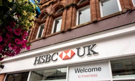 Một chi nhánh của ngân hàng HSBC tại Anh. Ảnh: 123RF.