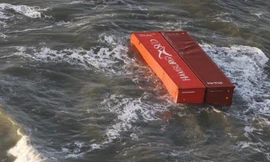 Các container trôi nổi ngoài khơi Biển Bắc, ở cả vùng biển Đức và Hà Lan