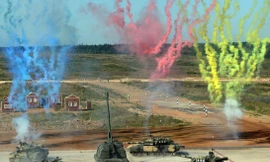 Hình ảnh đẹp tại chung kết Tank Biathlon 2018