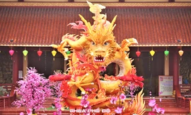 Chiêm ngưỡng linh vật 'rồng chầu' đầy dũng mãnh ở Hà Tĩnh