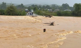 Mưa lớn gây ngập ở Hà Tĩnh