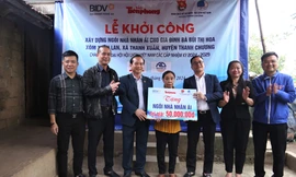 BIDV chi nhánh Nghệ An, Báo Tiền Phong hỗ trợ xây nhà kiên cố cho cựu Thanh niên xung phong