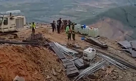 Sạt lở vùi lấp lán công nhân ở Hà Tĩnh, ít nhất 3 người tử vong