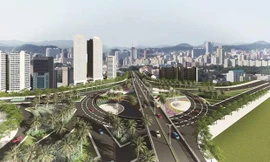 Nút giao cầu vượt dự án BT Chu Văn An do Bitexco làm chủ đầu tư có vai trò quan trọng kết nối các trục giao thông huyết mạch của khu vực