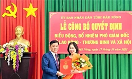 Bà Hương nhận chức vụ Phó giám đốc Sở Lao động, Thương binh và Xã hội tỉnh Đắk Nông 