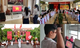 Lễ khai giảng đặc biệt nhất chưa từng có: Học sinh tham dự qua màn hình laptop, tivi