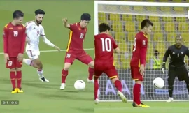 Khoảnh khắc siêu hài hước: Quang Hải bật chế độ "đứng hình mất 5s" để tránh lỗi việt vị