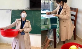 Khi cô giáo bắt trend "Anti Backpack Day": Đem chậu đi dạy học khiến học sinh cười ngất