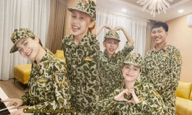 Hậu Hoàng đọc rap trong bài hát cảm ơn Sao Nhập Ngũ, nắm tay Mũi trưởng Long cực tình cảm