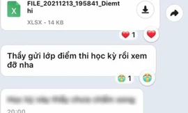 Thầy giáo gửi file điểm thi học kỳ, cả lớp hí hửng mở ra xem, nào ngờ là "một cú lừa"