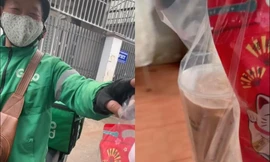 Cô gái đặt trà sữa bất ngờ gặp ngay "shipper đặc biệt", hành động sau đó vô cùng đáng yêu